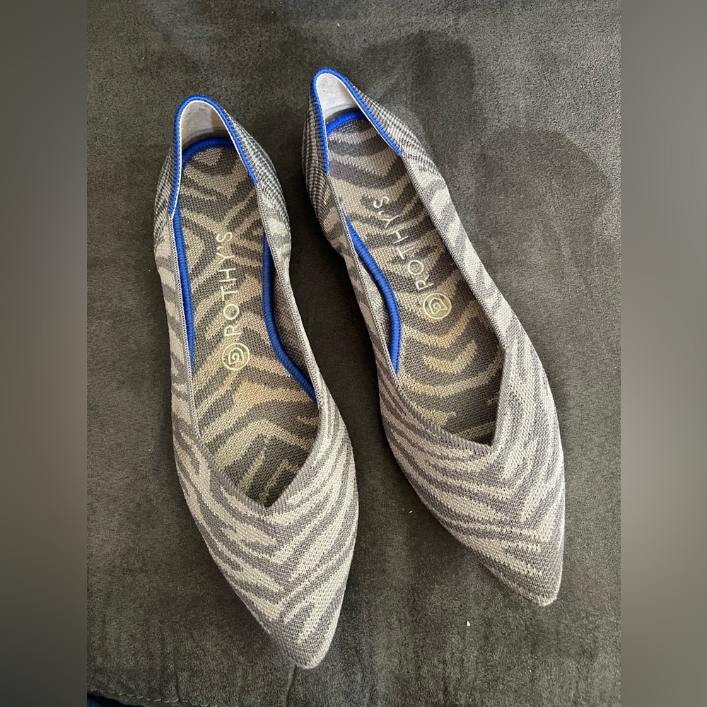 Rothy’s Retired Zebra Print Size 9.5 - image 1